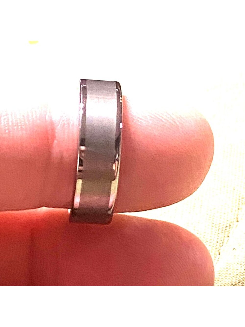 Tungsten Size 6 Mens Gunmetal Gray Wedding Band